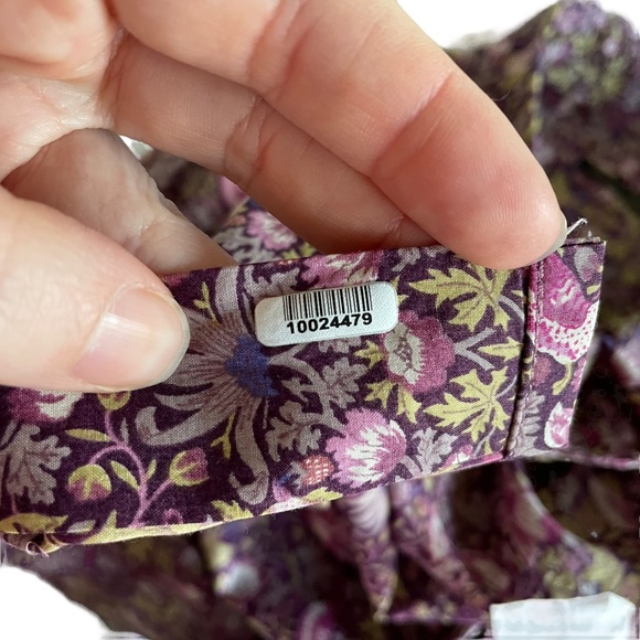 HOLLAND ESQUIRE Sz L Bird and flowers design 100% cotton button down shirt - Picture 12 of 12